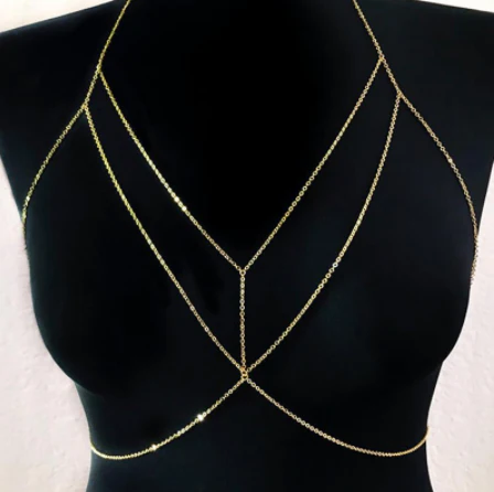 LAYERED BRALETTE BODY CHAIN - Image 4