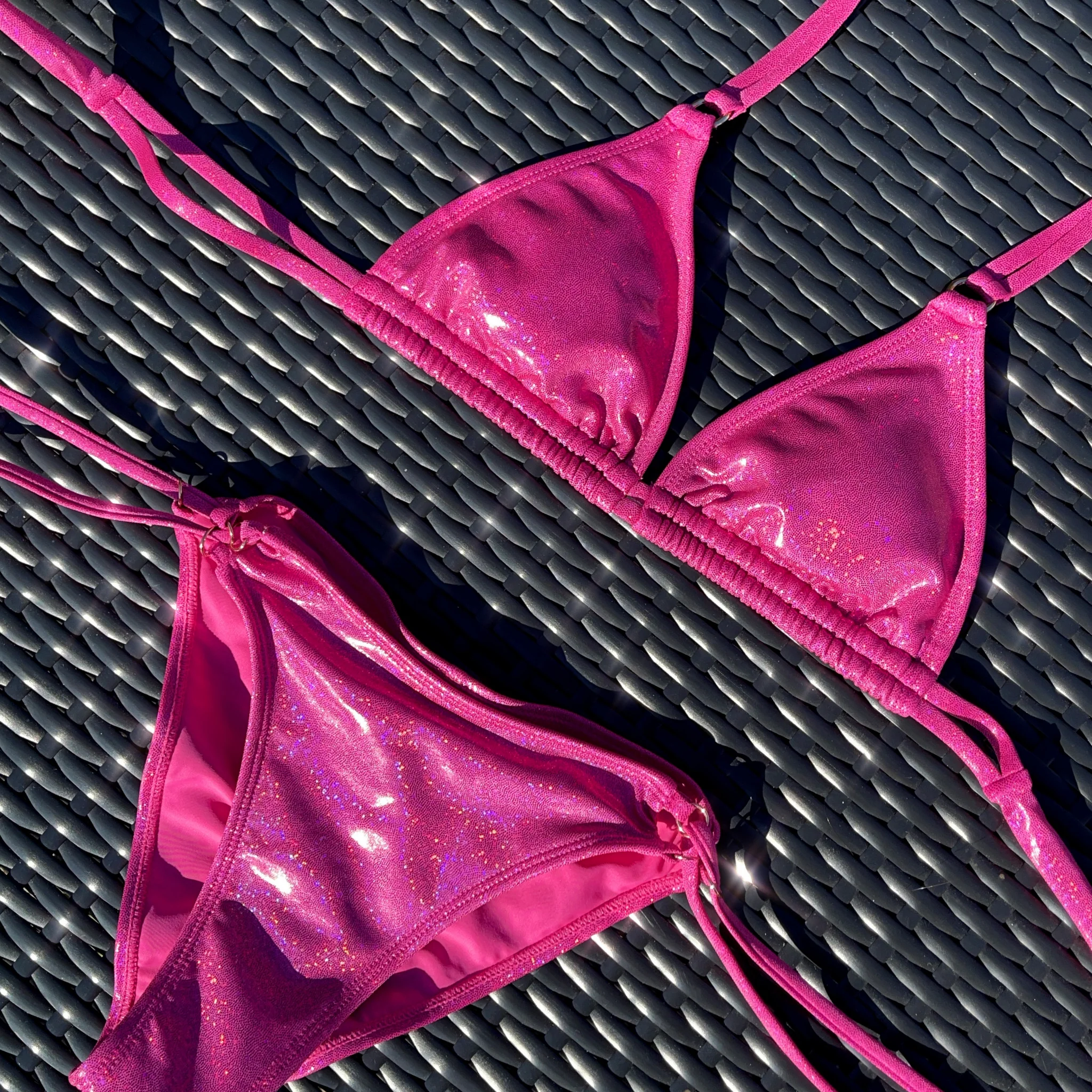 EDEN SCRUNCH BOTTOM - CANDY PINK GLITTER - Image 9
