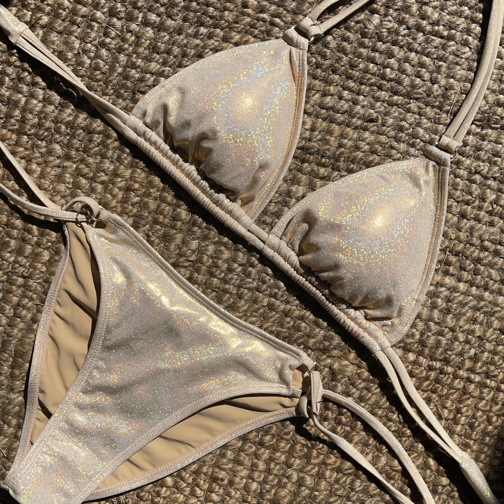 EDEN SCRUNCH BOTTOM - CHAMPAGNE GLITTER - Image 6