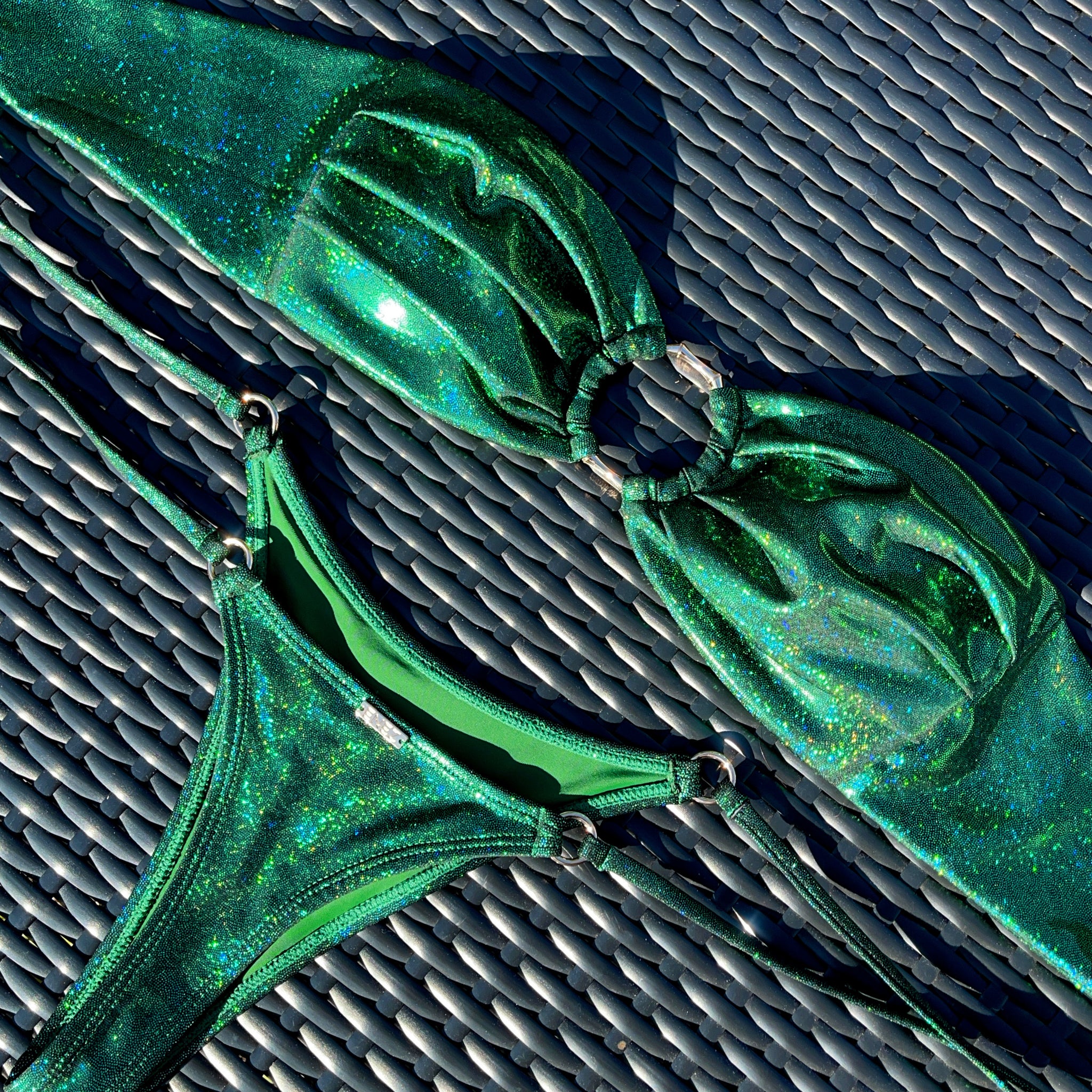 FRIDA TOP - GLITTER GREEN - Image 5